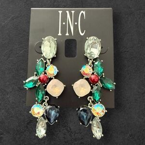 INC International Concepts Winter Linear Tower Holiday Earrings